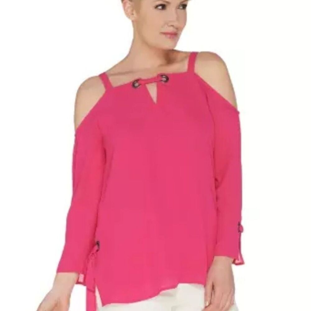 NWOT Plus Cold Shoulder Blouse 1X